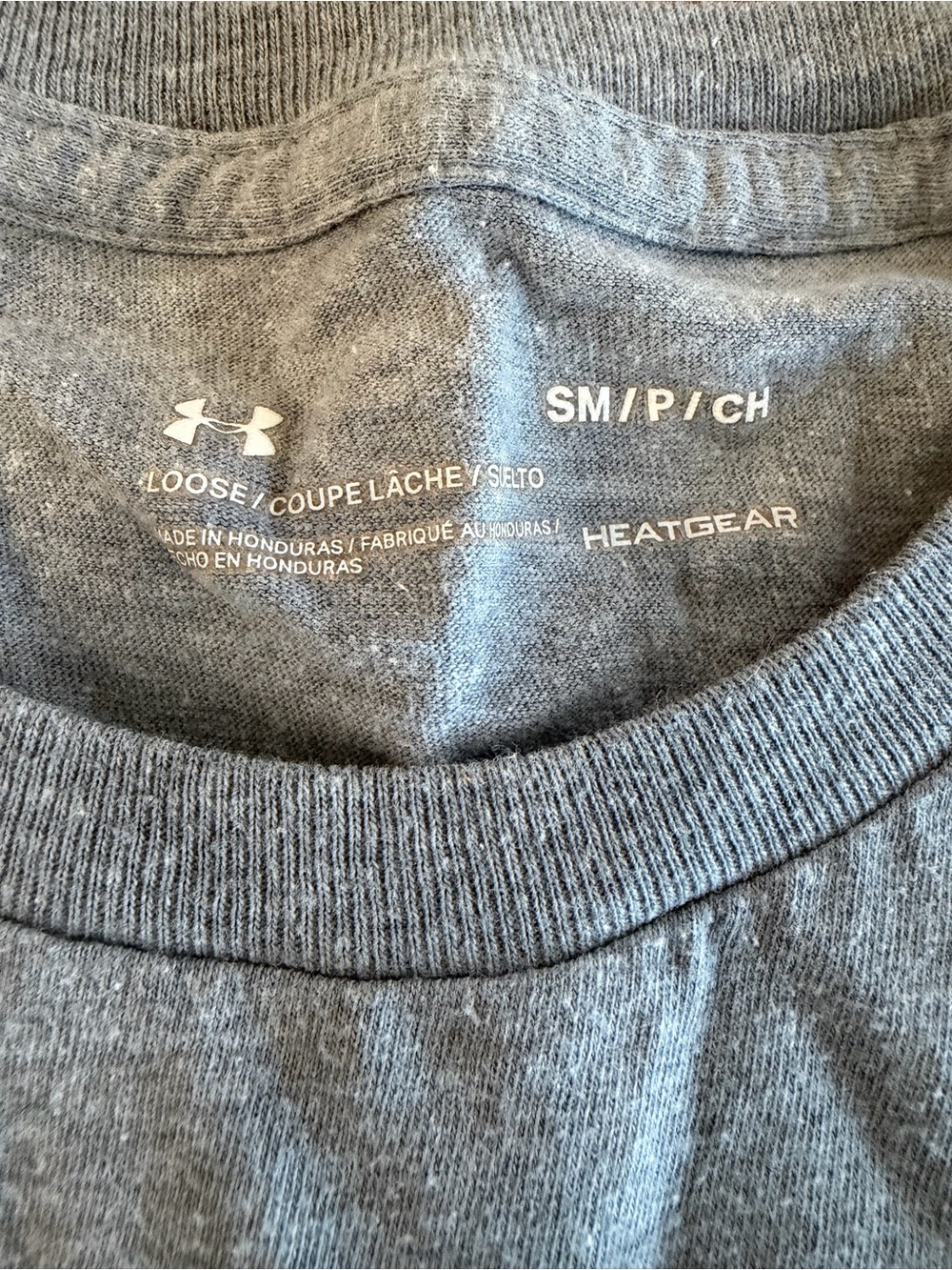 Under Armour Men’s Small Gray Short-Sleeve Tech Tee with Black Logo - Picture 2 of 8